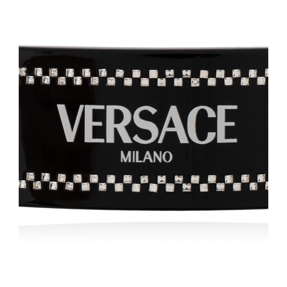 Versace Logo haarspeld Black Dames