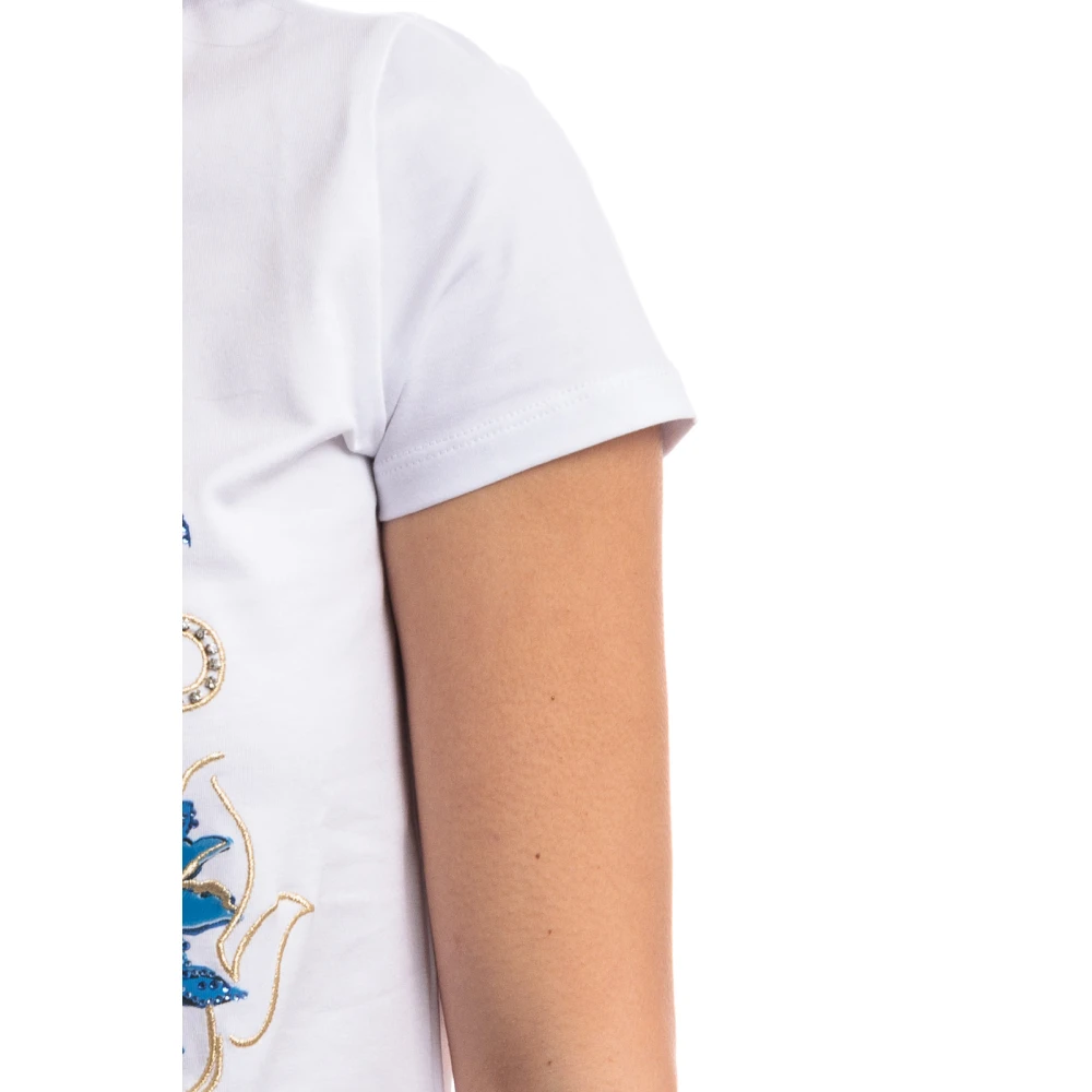 Liu Jo Casual Katoenen T-shirt White Dames