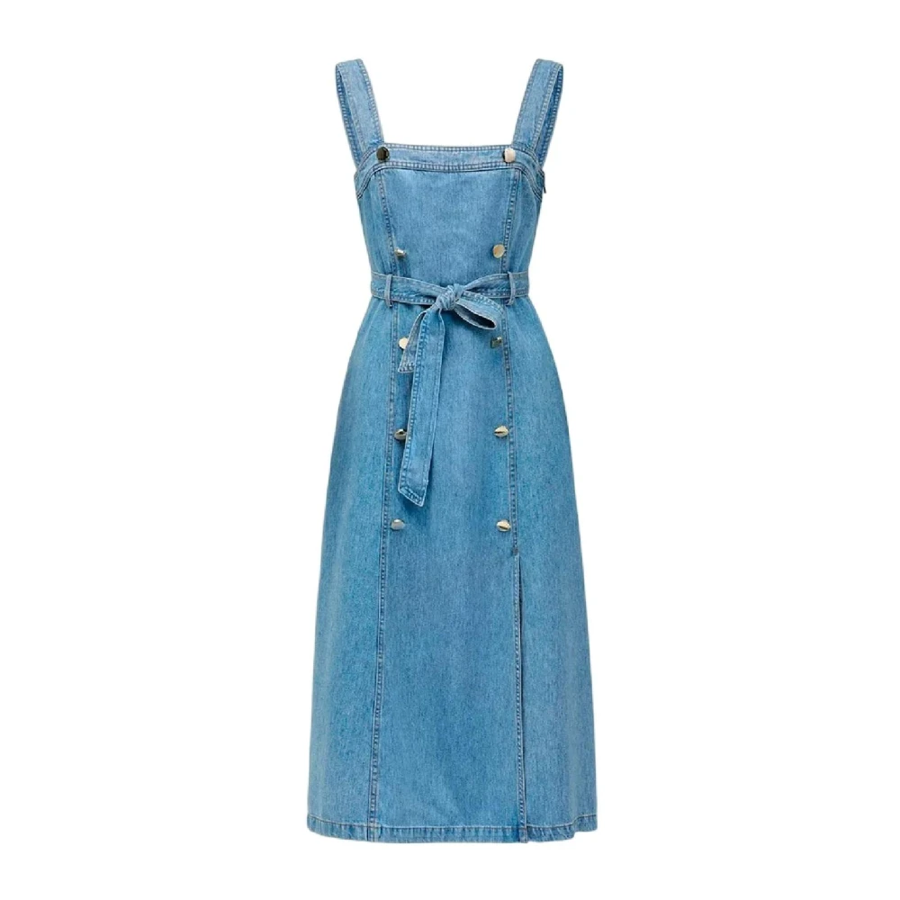 Salsa Women's Blue Midi Dresses, Xs, Denim Midi Dress