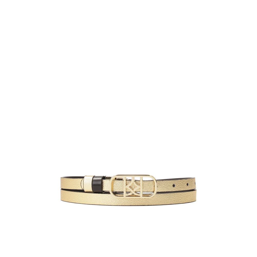 Kazar Smalle dubbelzijdige riem met decoratieve gesp Black Dames