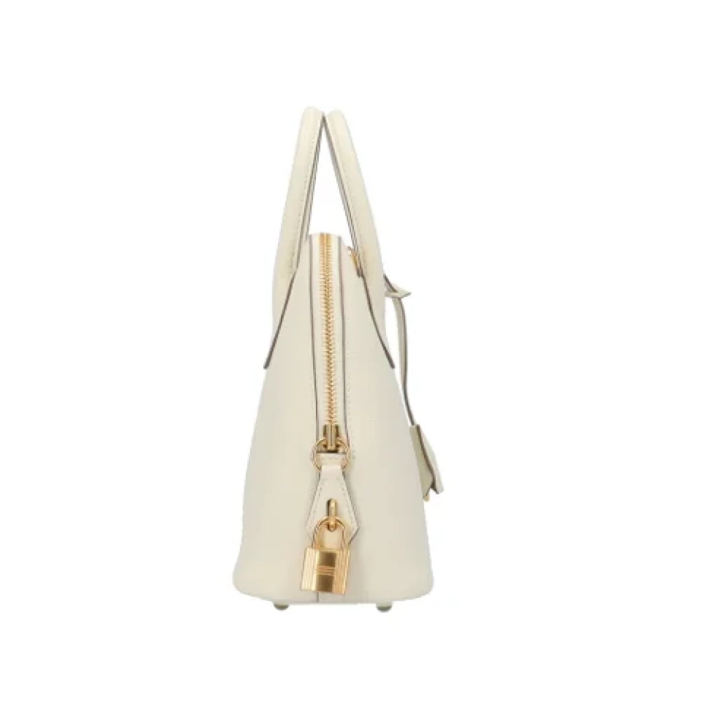 Hermès Vintage Pre-owned Leather handbags White Dames