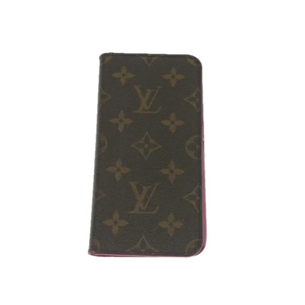 Louis Vuitton Vintage Pre-owned Coated canvas home-office Brown Dames