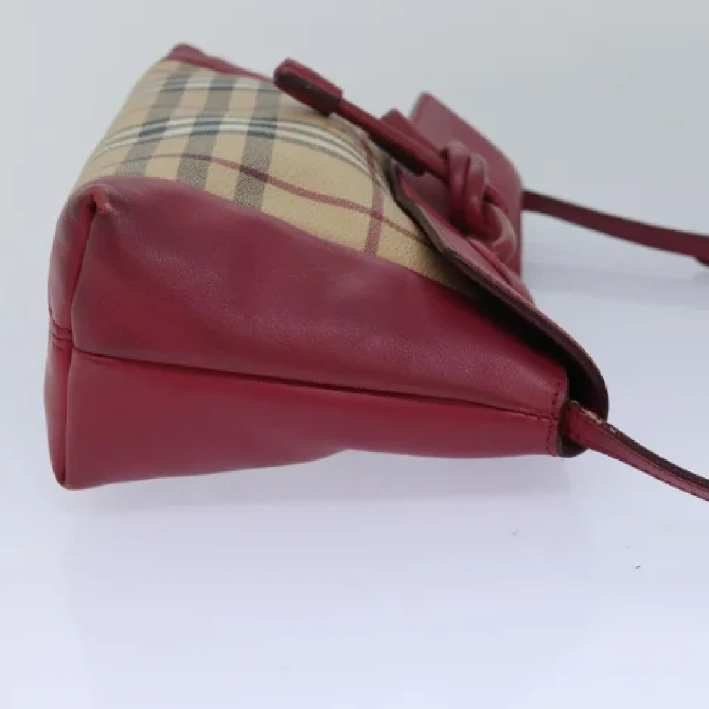 Burberry Vintage Pre-owned Leather shoulder-bags Beige Dames