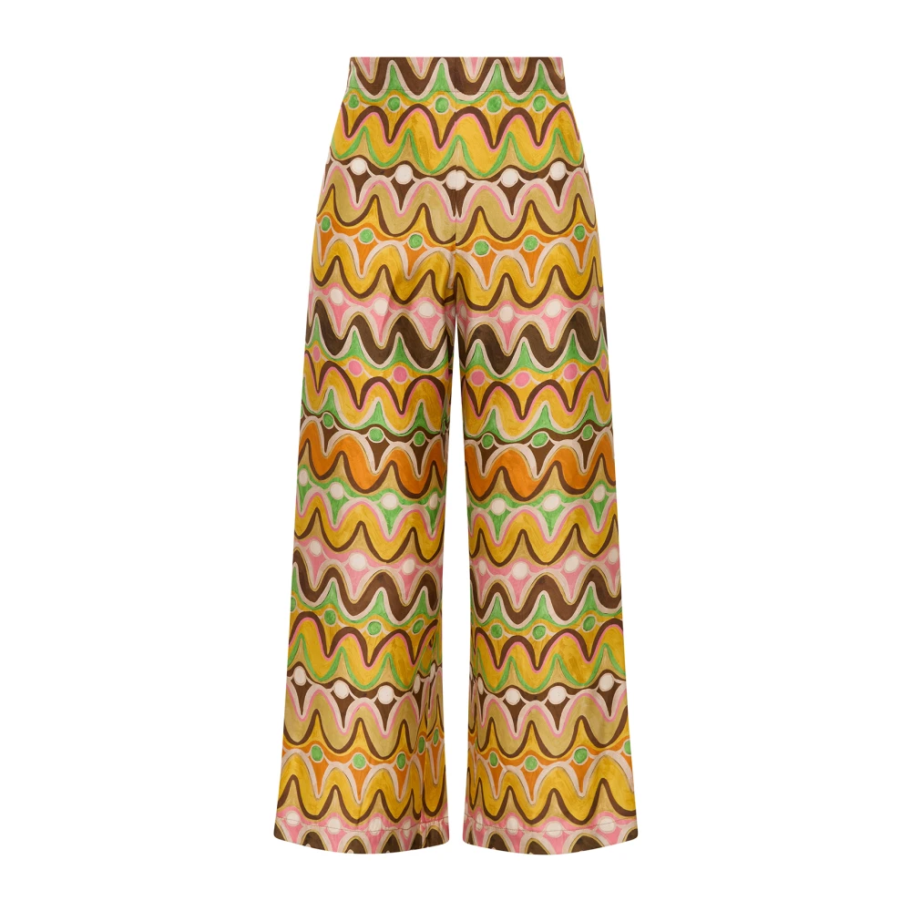 Maliparmi Collectie Printbroek Orange Dames