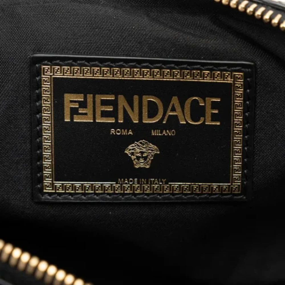 Fendi Vintage Pre-owned Leather shoulder-bags Black Dames