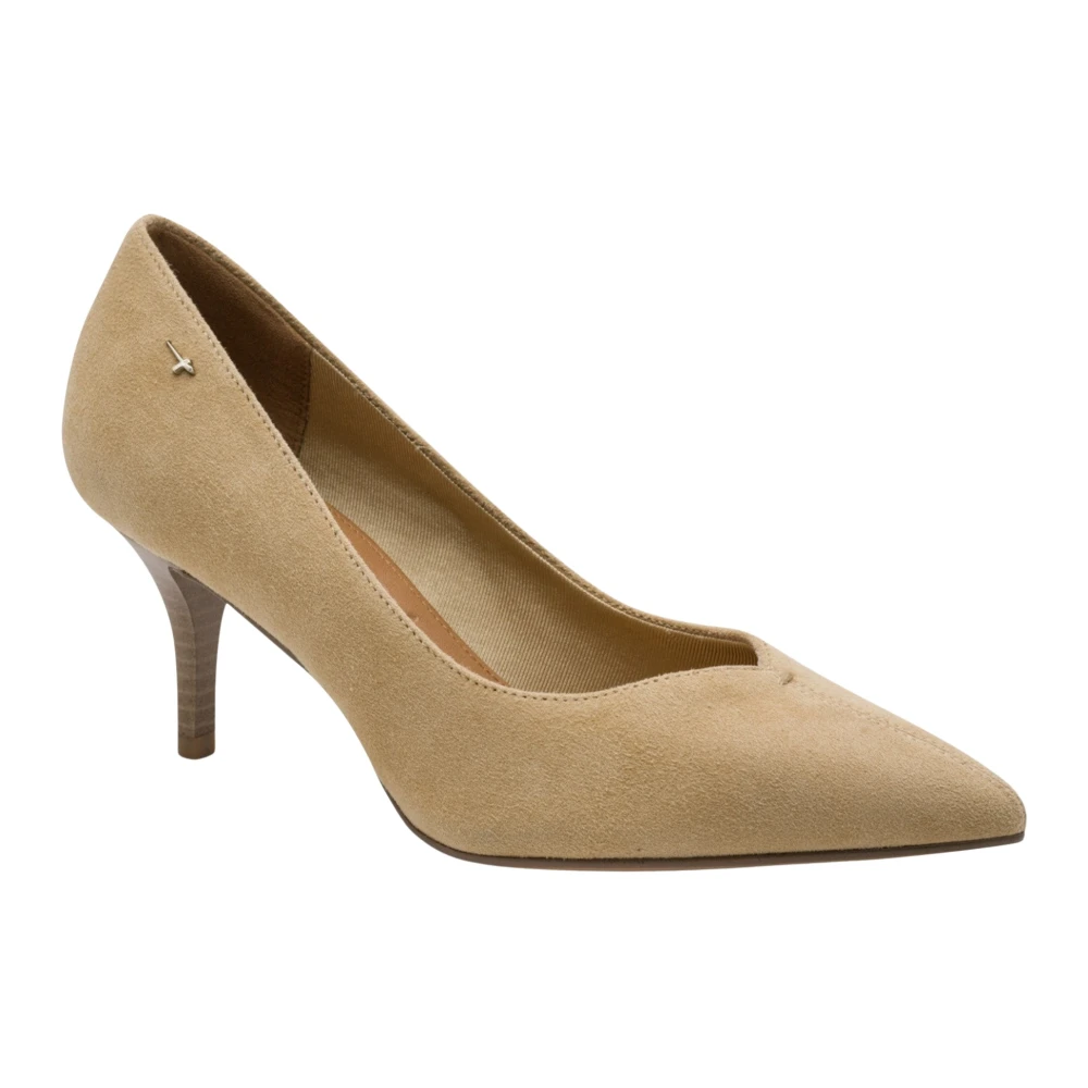 Tamaris Beige Leather Pumps - Female - Pumps - 5 Uk - Shoes