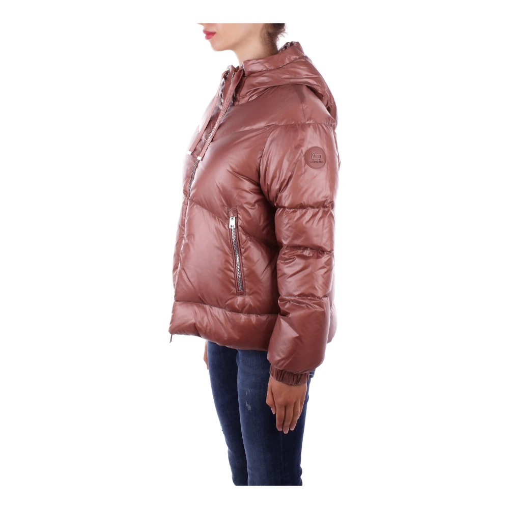 Woolrich Jas met capuchon en zijzakken Brown Dames