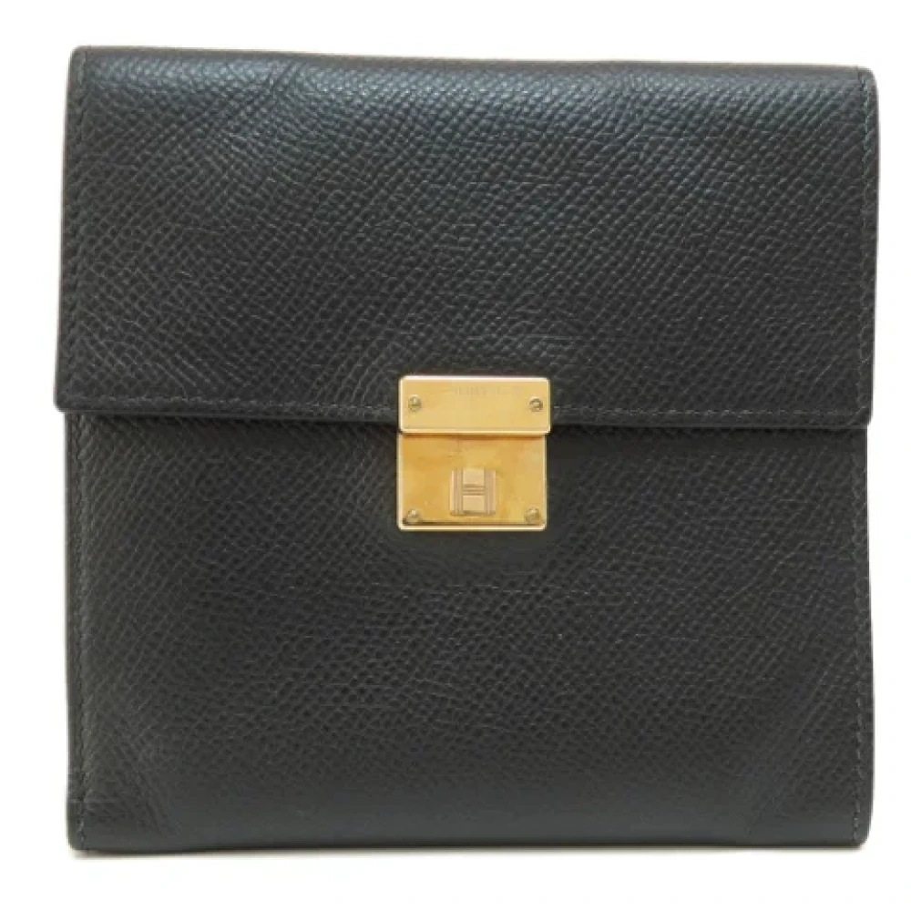 Hermès Vintage Pre-owned Canvas wallets Black Dames