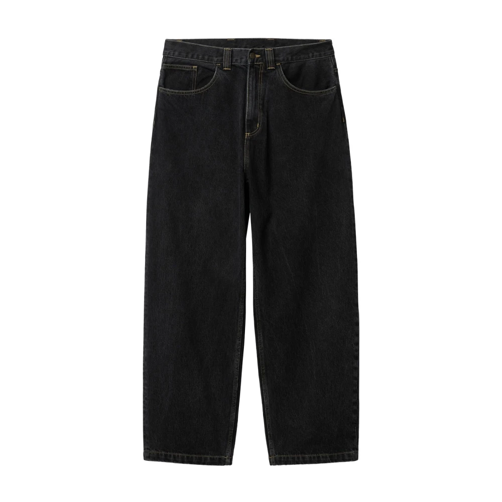 Carhartt Wip Men's Black Loose Fit Jeans, L, Brandon Pant