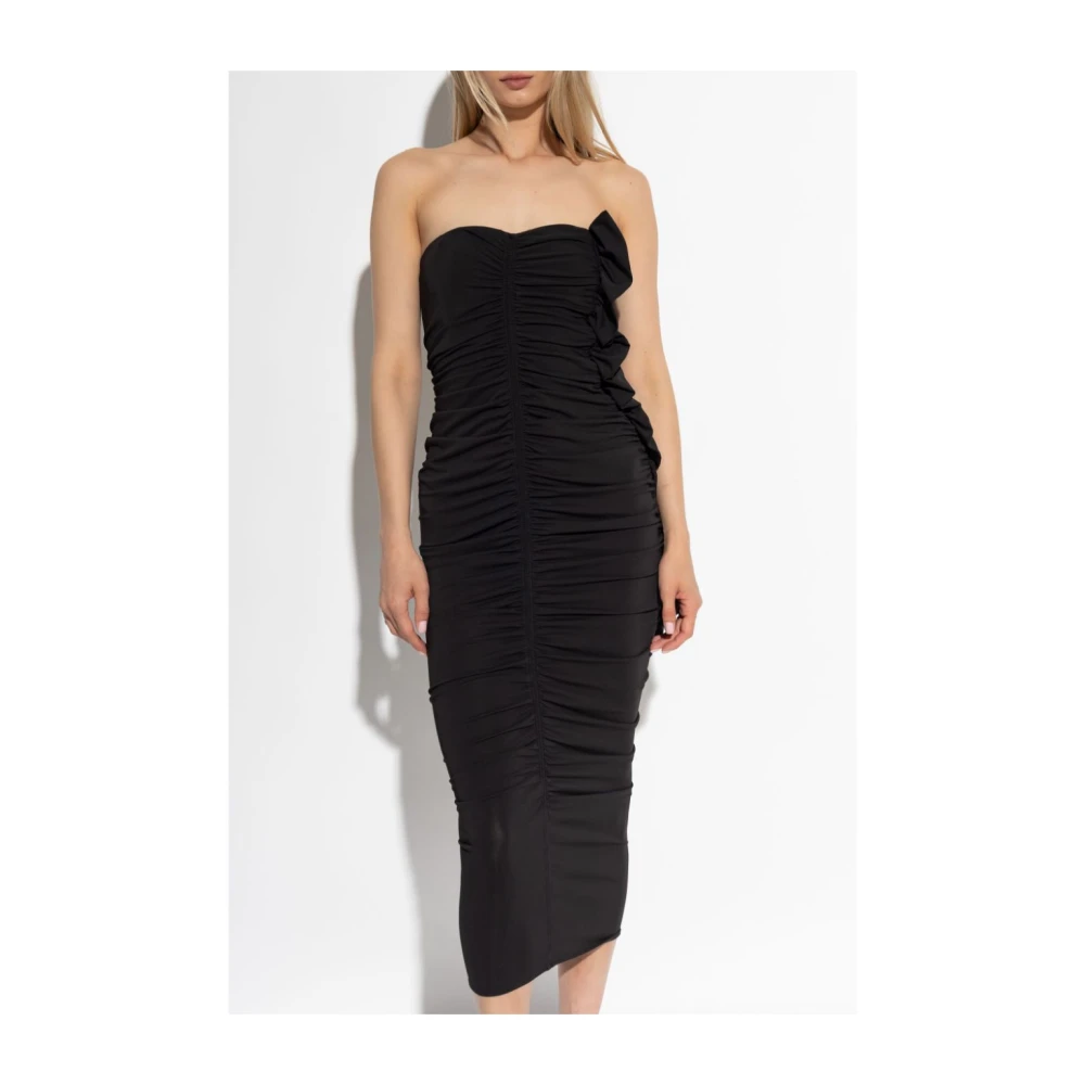 The Attico Zwarte Jurk Aw24 Black Dames