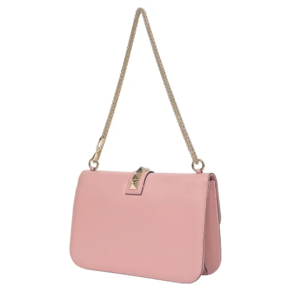 Valentino Vintage Pre-owned Leather shoulder-bags Pink Dames