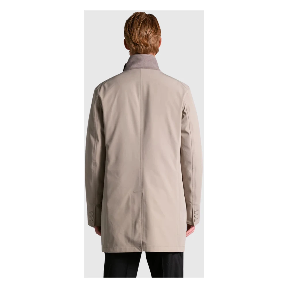 Duno Beige 3-Lagen Gewatteerde Jas Beige Heren