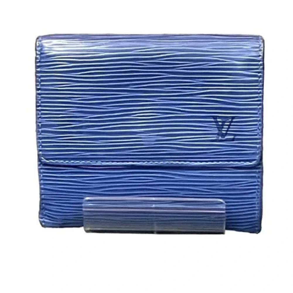 Louis Vuitton Vintage Pre-owned Leather wallets Blue Dames
