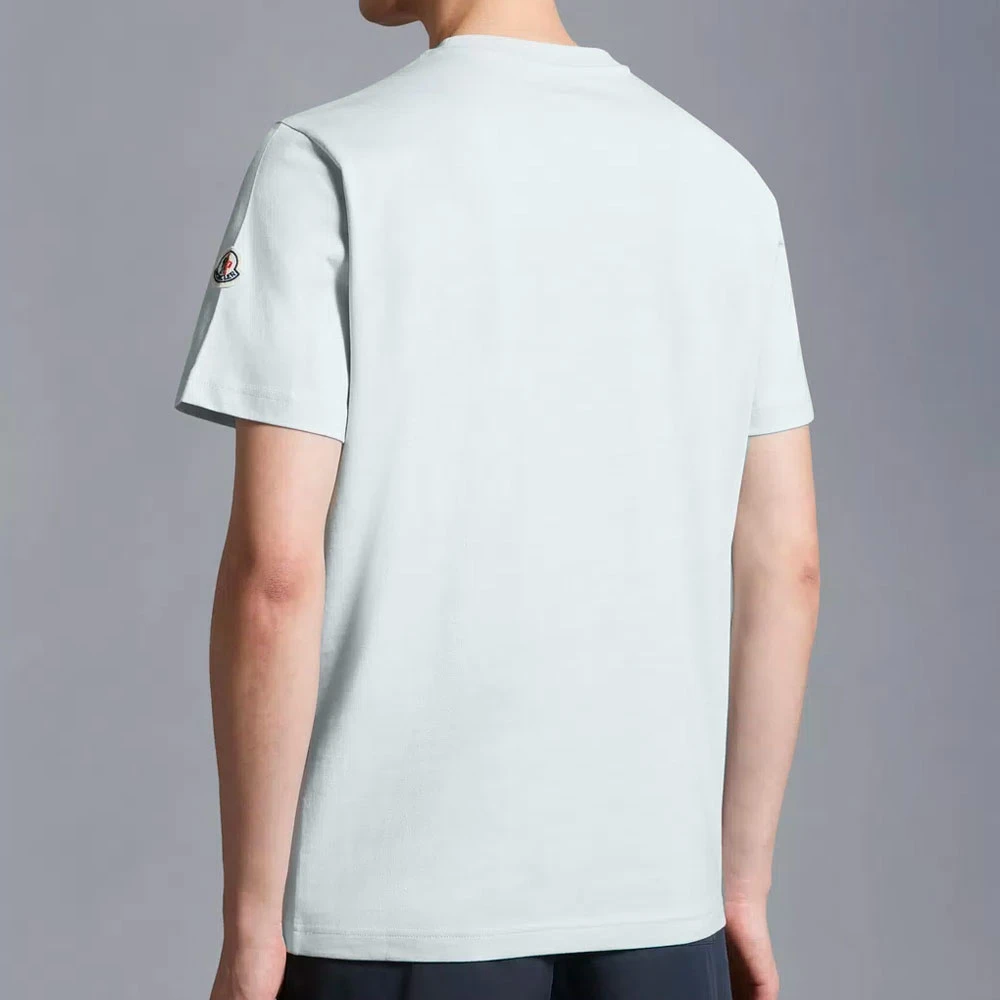 Moncler J1 091 8C00008 829Hp 870C Katoenen T-shirt Green Heren