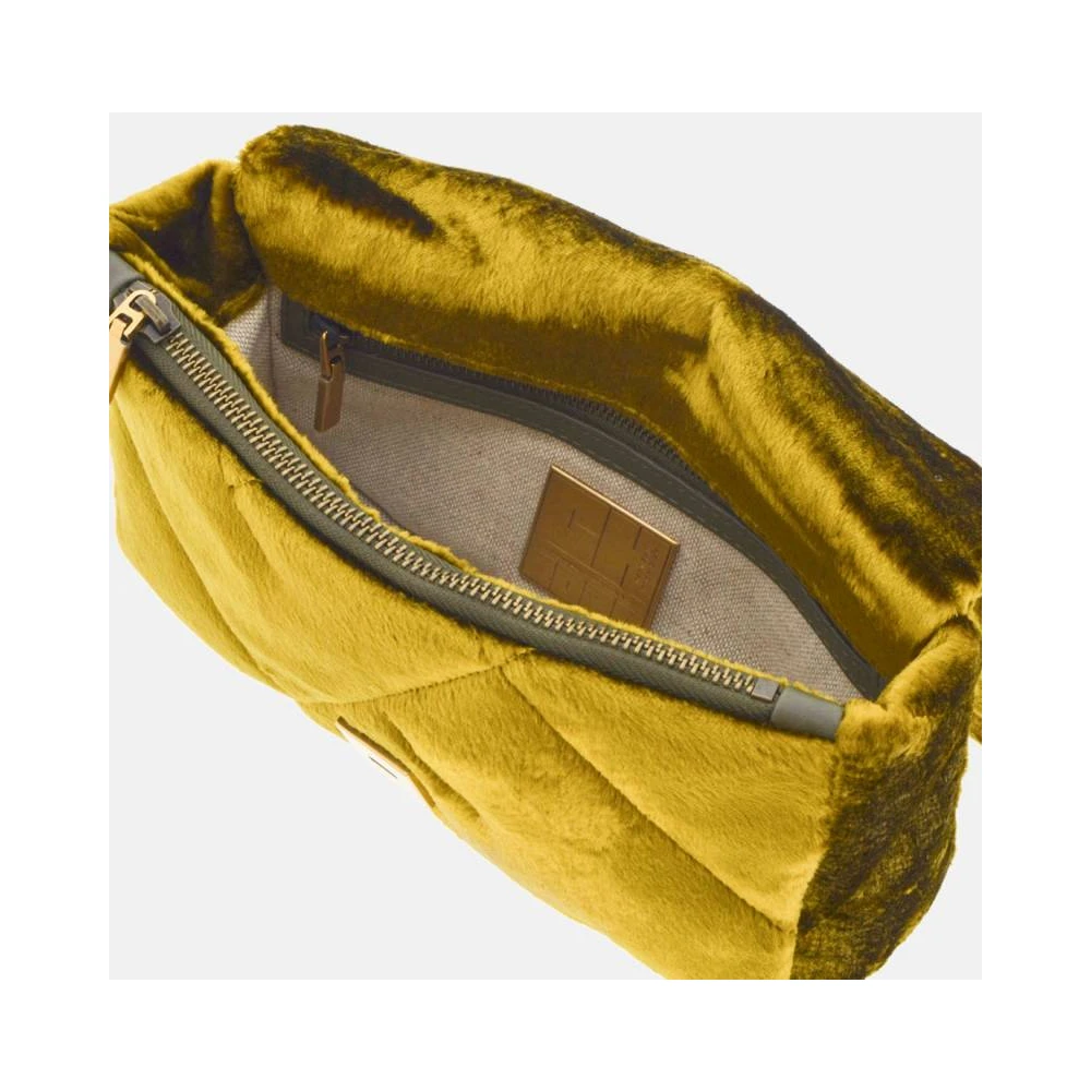 Carolina Herrera Velvet Bimba 9 Elegante Moderne Tas Green Dames
