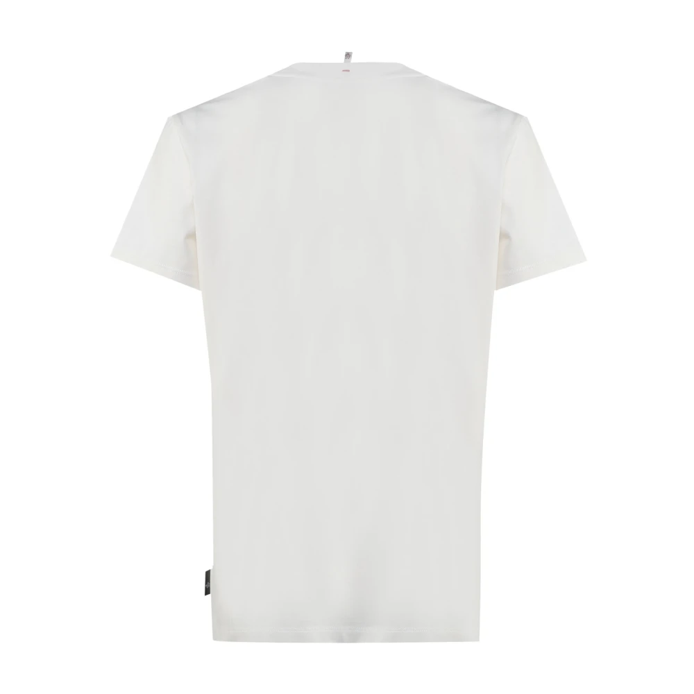 Moncler Katoenen Jersey T-shirts en Polos White Dames