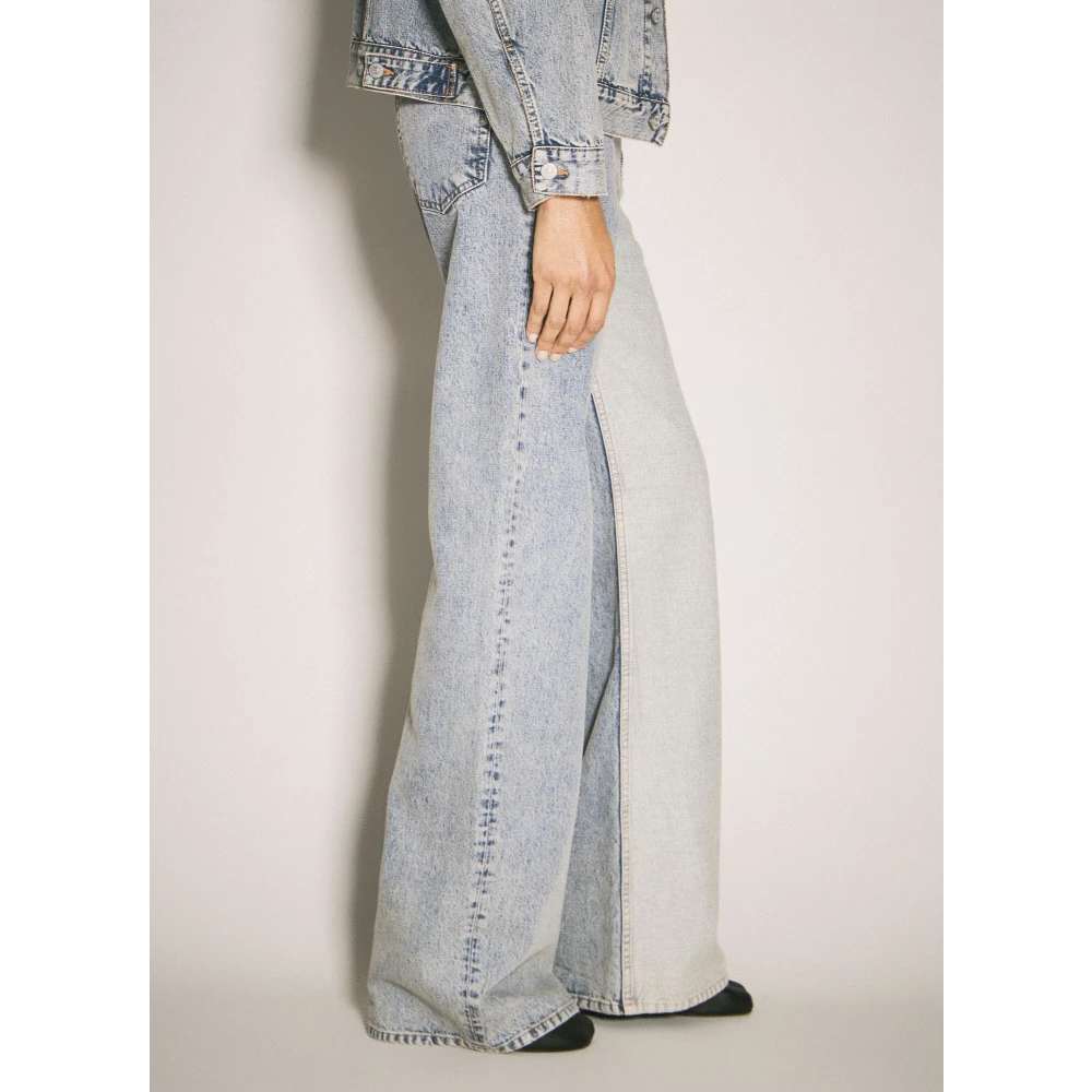 MM6 Maison Margiela Panel Inside-Out Jeans Blue Dames