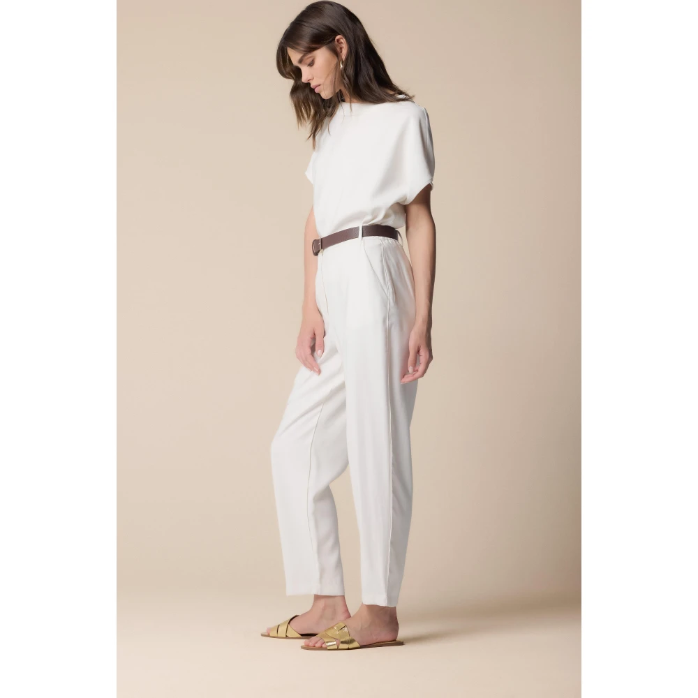 Kocca Klassieke Straight Broek White Dames