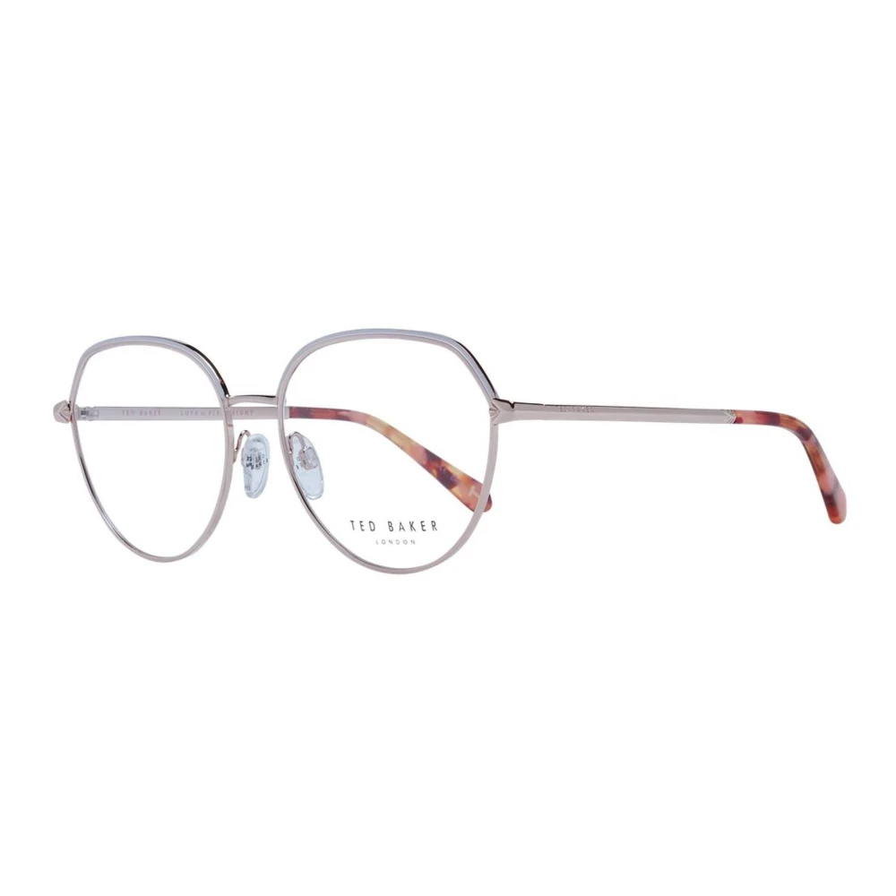 Ted Baker Roségoud Ronde Vrouwen Optische Monturen Yellow Dames