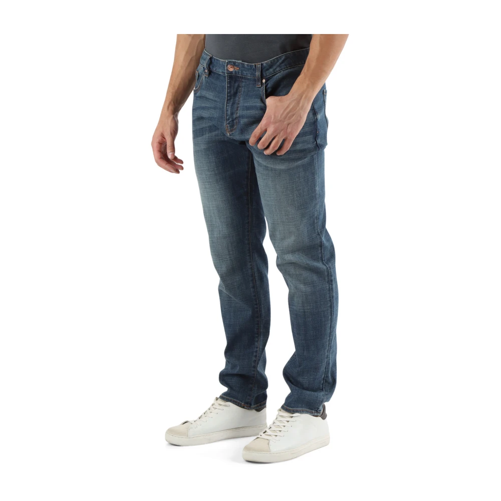 Armani Exchange Slim Fit Five-Pocket Jeans Blue Heren