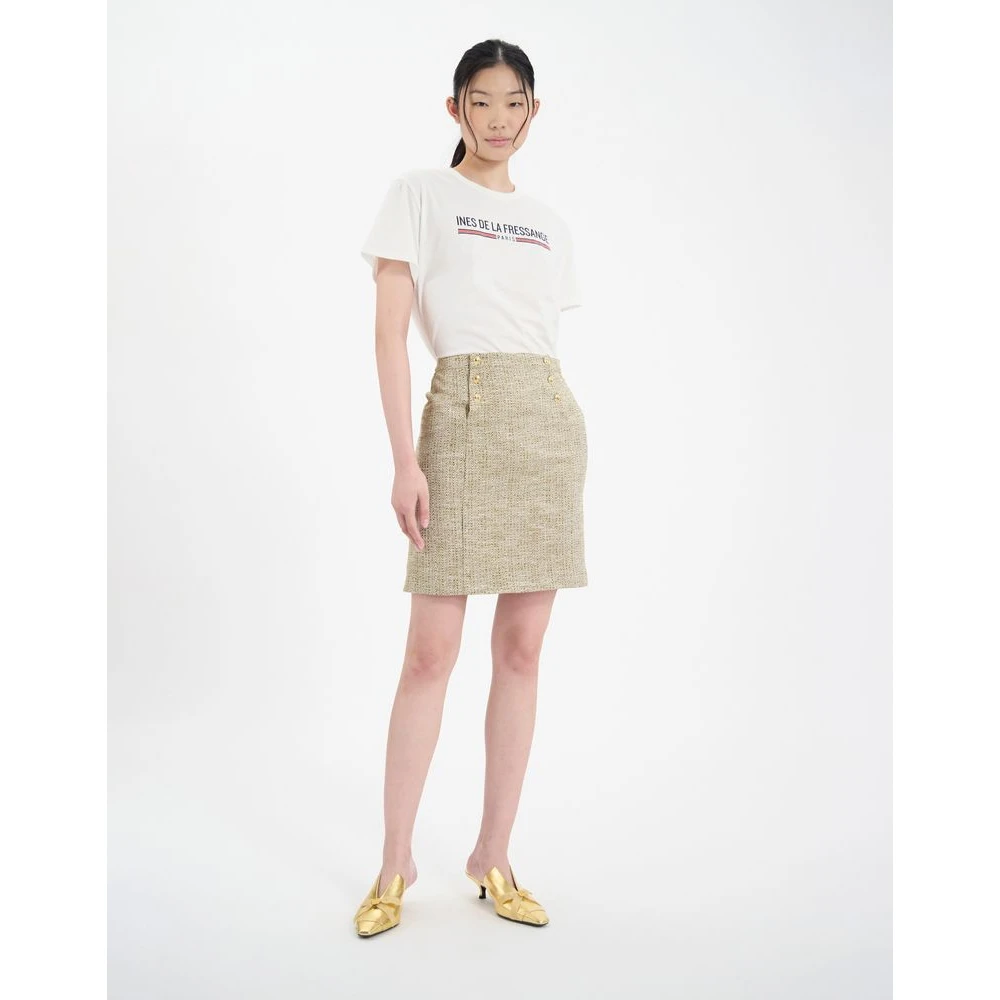 Ines De La Fressange Paris Edmonde rok Yellow Dames