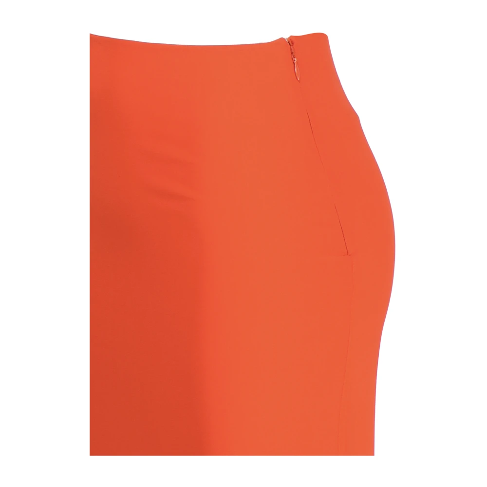Andamane Oranje Zijden Asymmetrische Midi Rok Orange Dames