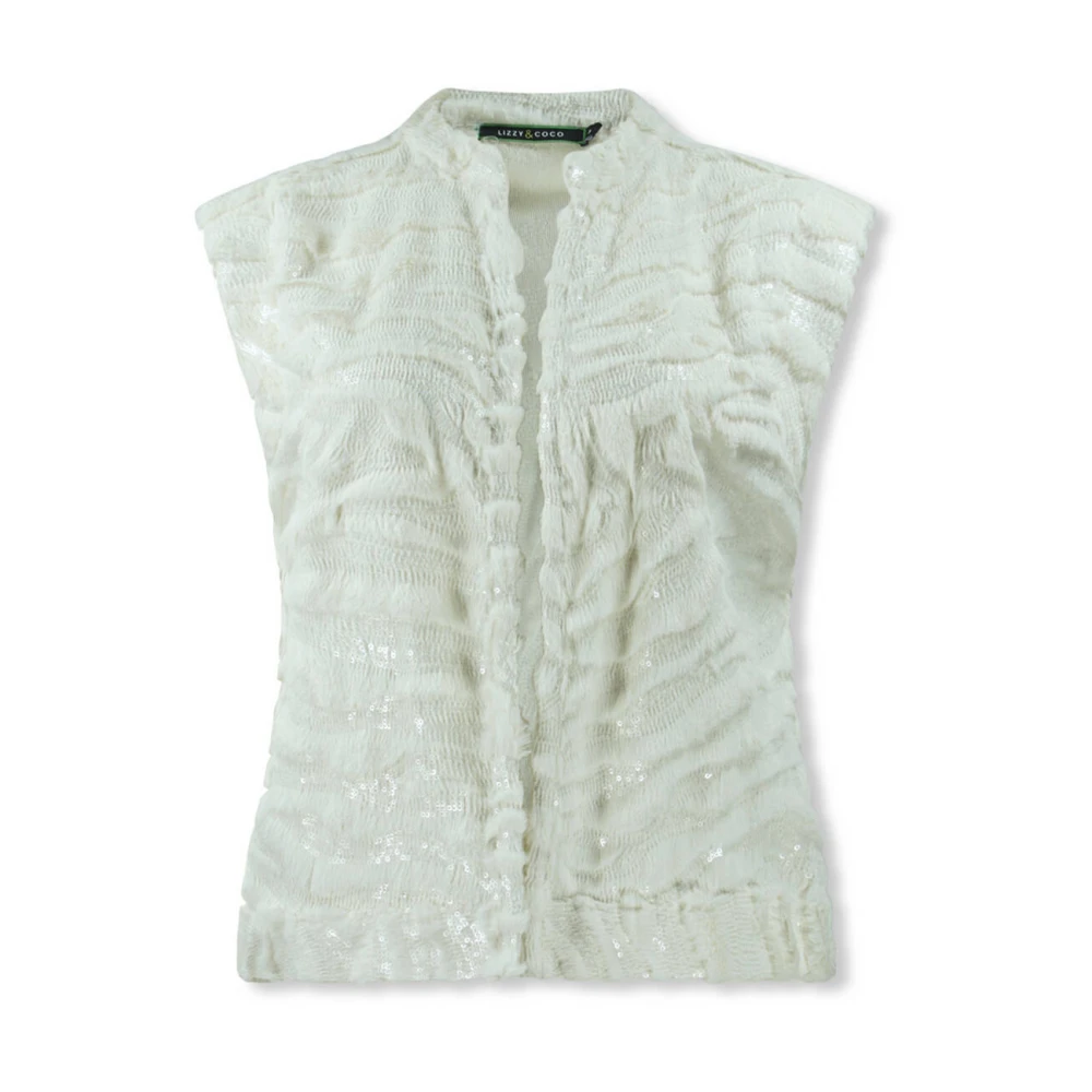 Lizzy & Coco Lune Mouwloos Vest Beige Dames