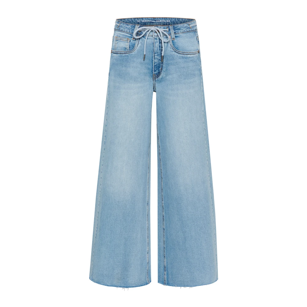 My Essential Wardrobe Wijde Pijp Lichtblauwe Retro Wassing Jeans Blue Dames