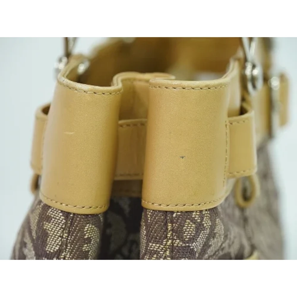 Chanel Vintage Pre-owned Canvas chanel-bags Brown Dames