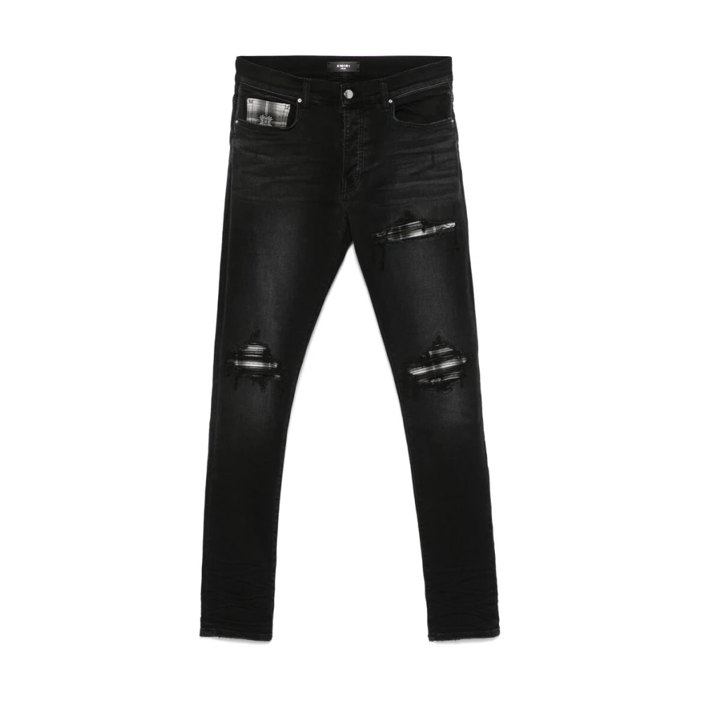 Amiri Zwarte Ripped Denim Jeans Black Heren