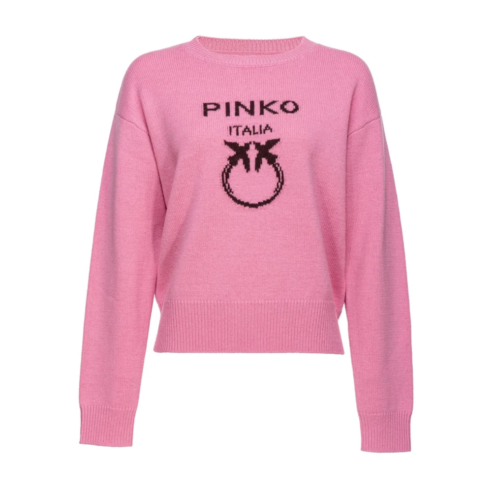 Pinko Stijlvolle Sweaters Collectie Pink Dames