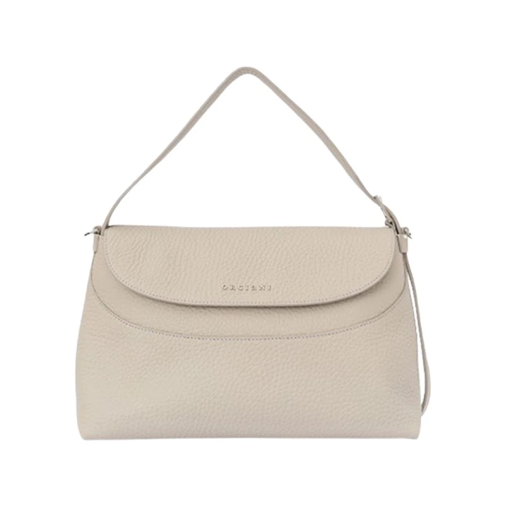 Orciani Stijlvolle leren tas voor vrouwen Beige Dames