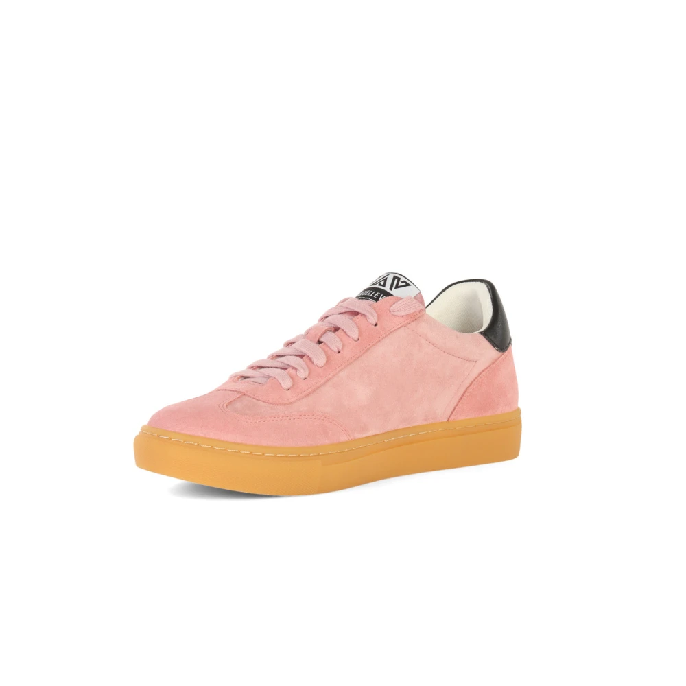 Emanuelle Vee Suède sneakers met contrastinzetten Pink Dames