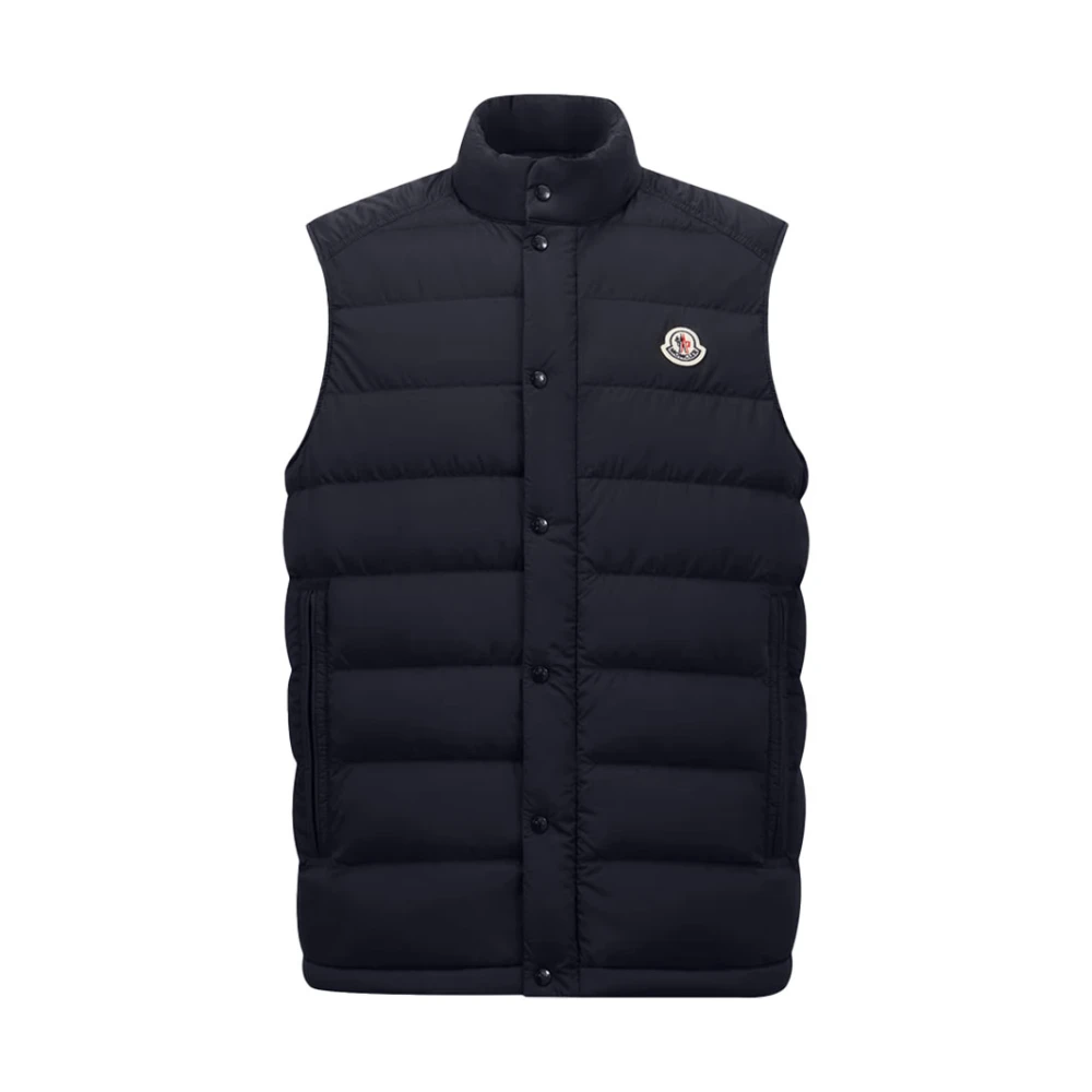 Moncler - Jackets > Vests - Blue - Moncler - Modalova