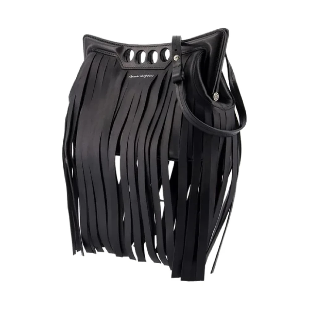 alexander mcqueen Leather shoulder-bags Black Dames