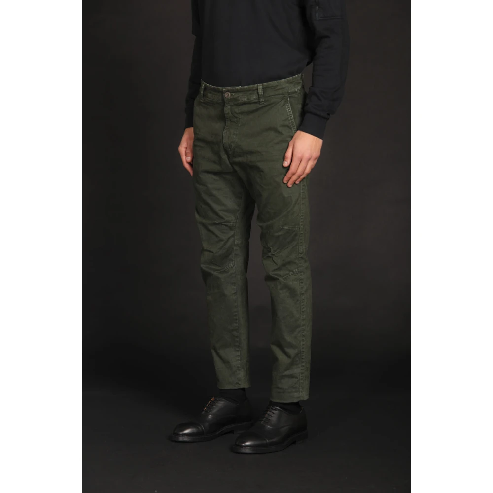 Mason's Beperkte Editie Wortelpasvorm Cargo Broek Green Heren