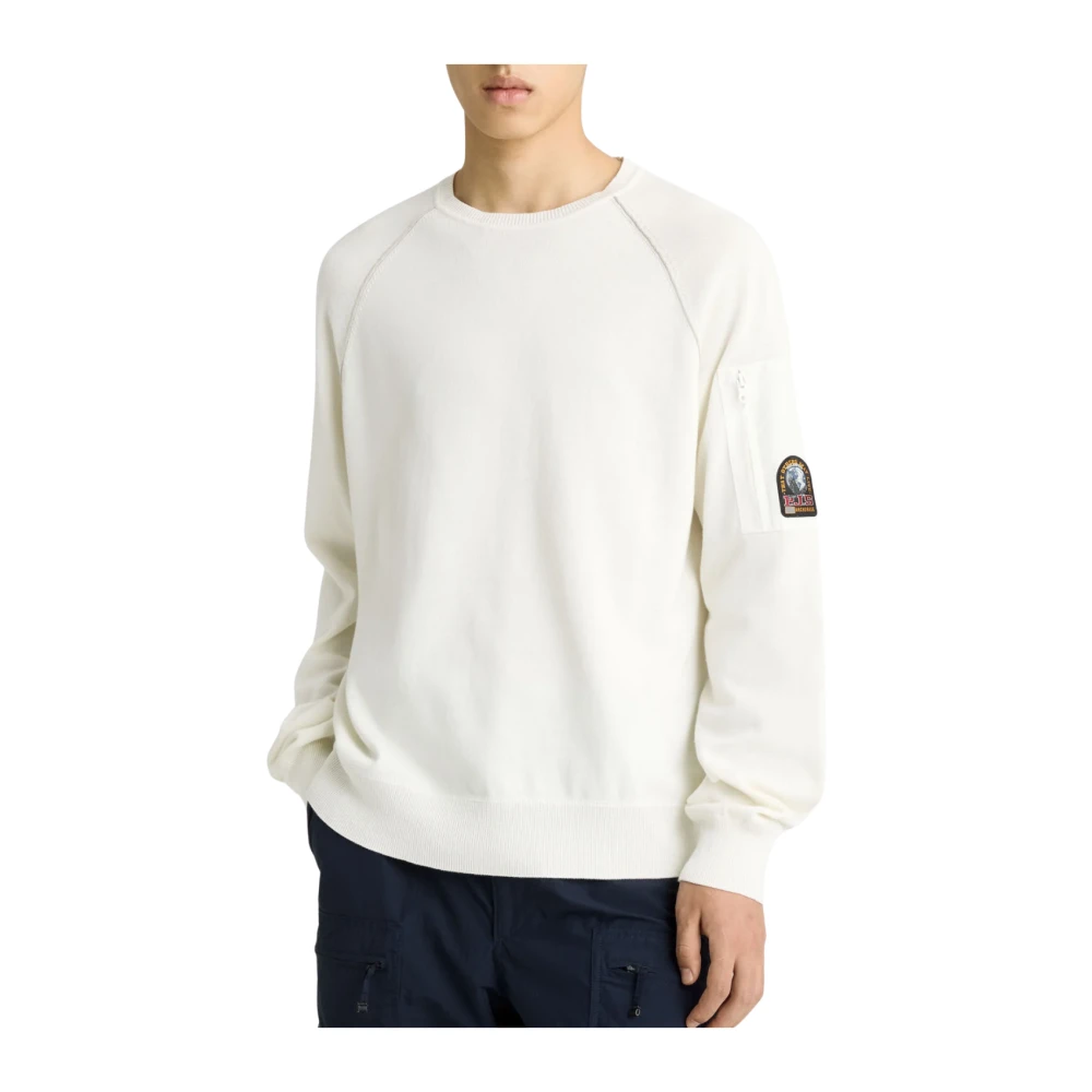 Parajumpers Men's White Barr Crewneck Jumper - Sweatshirts - S - Sweatshirts & Hoodies