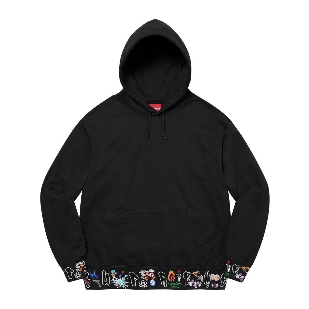 Supreme Beperkte Oplage Zwarte Iconen Hoodie Black Heren