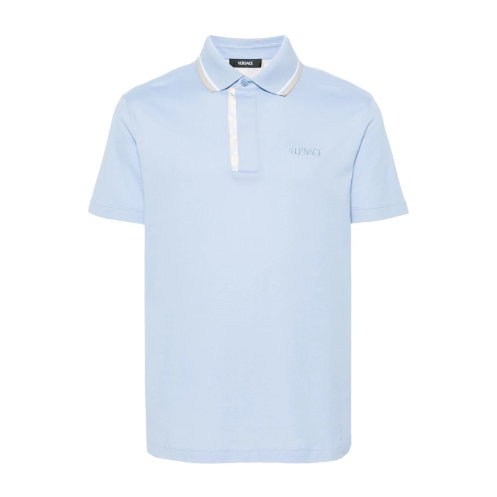 Versace Stijlvolle T-shirts en Polos Blue Heren