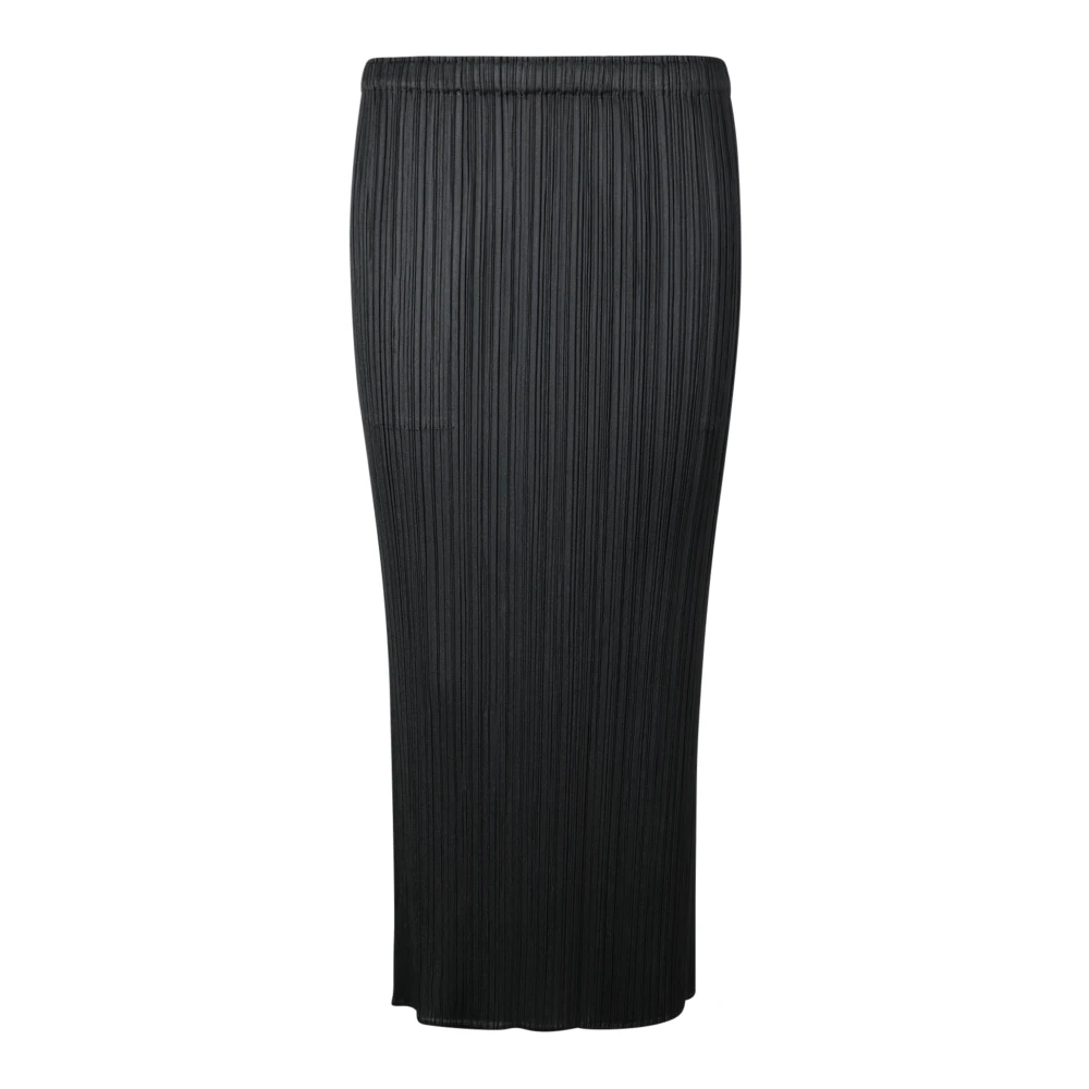 Issey Miyake Zwarte Rok Elegante Stijl Black Dames