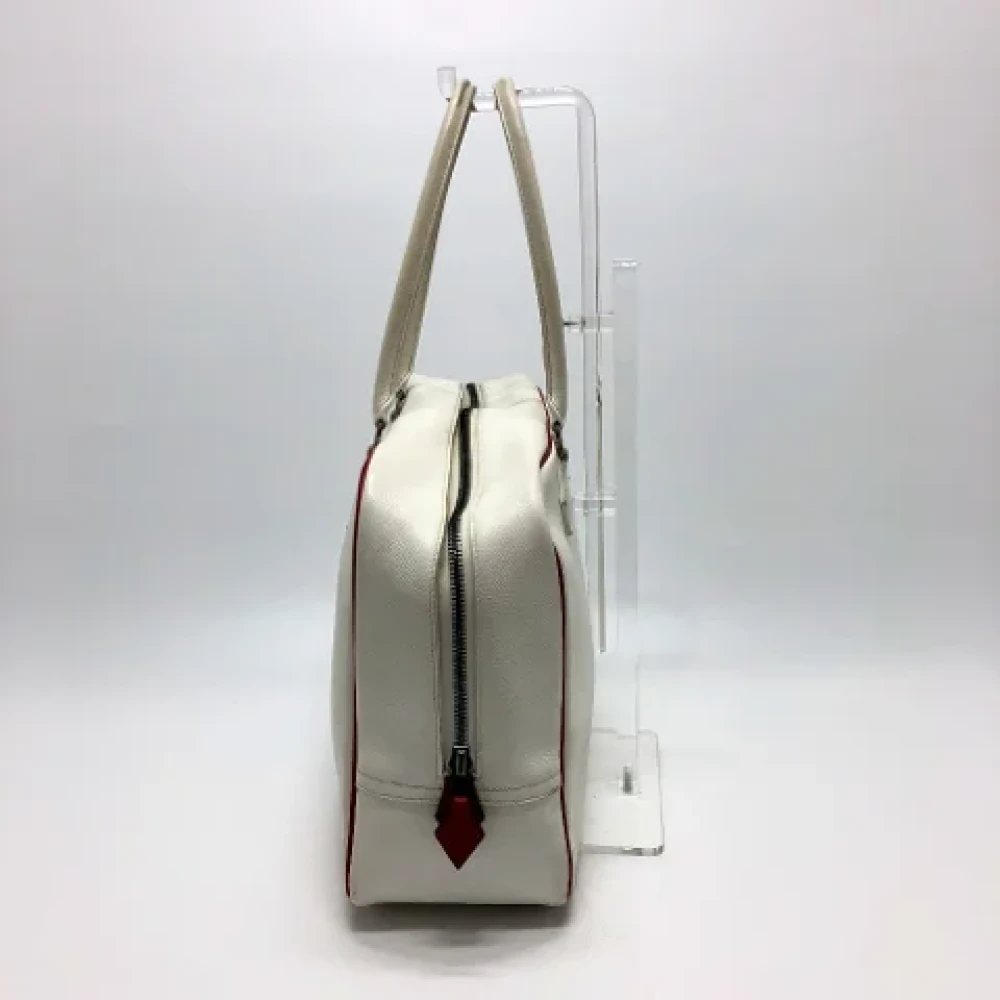 Hermès Vintage Pre-owned Leather handbags White Dames