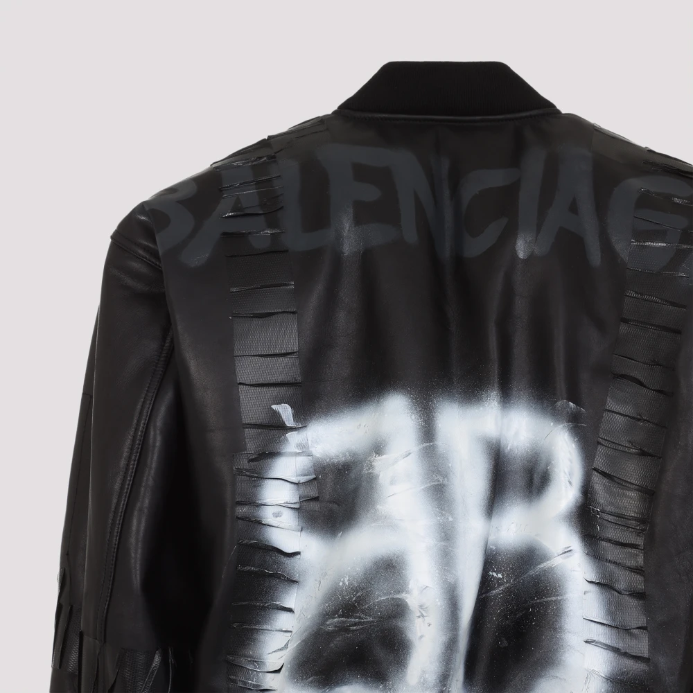 Balenciaga Zwarte Bomberjack Black Heren