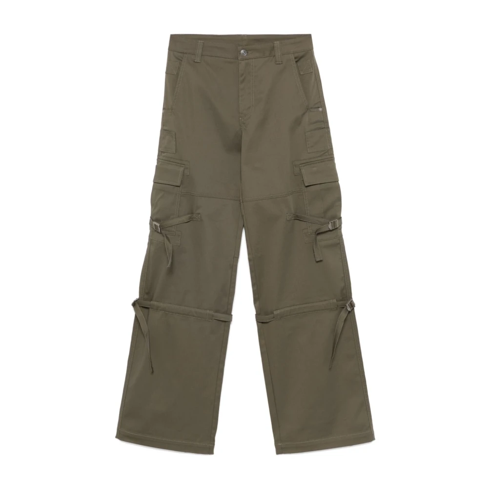 Ermanno Scervino Groene Twill Weave Cargo Broek Green Dames