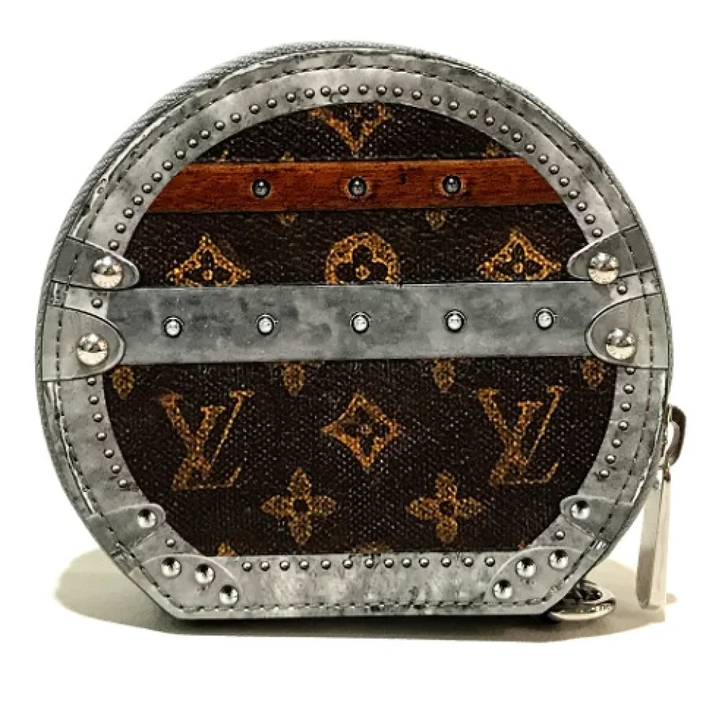 Louis Vuitton Vintage Pre-owned Cotton wallets Brown Dames