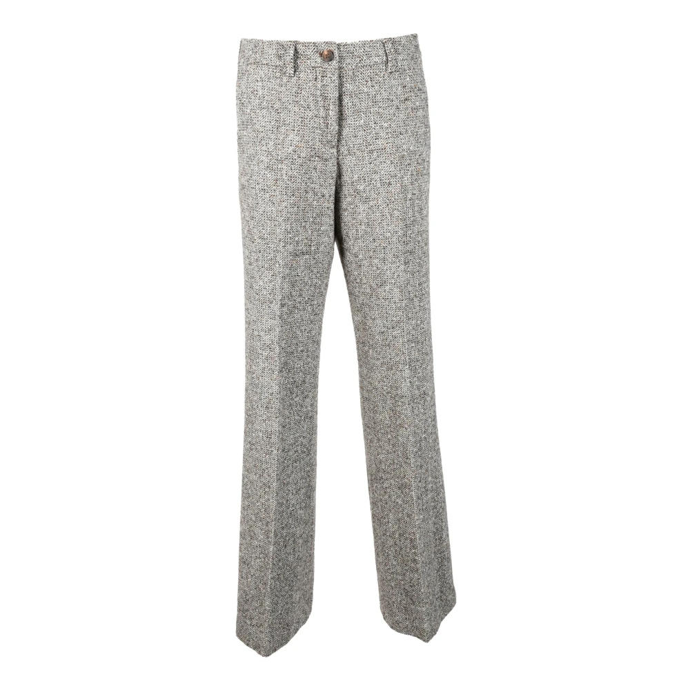 Golden Goose Luxe Wol Zijde Broek Gray Dames