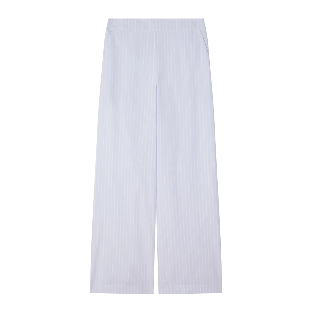 Patrizia Pepe Femme Multicolor Pantalons, E, Taille: 42 Fr Pantalon À Rayures Tennis 100% Coton