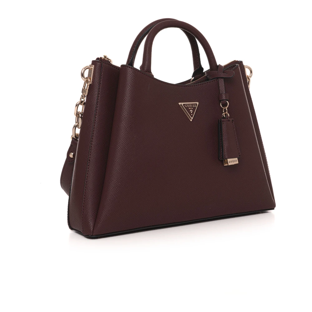 Guess Eco Gloriana Handtas met Schouderband Brown Dames