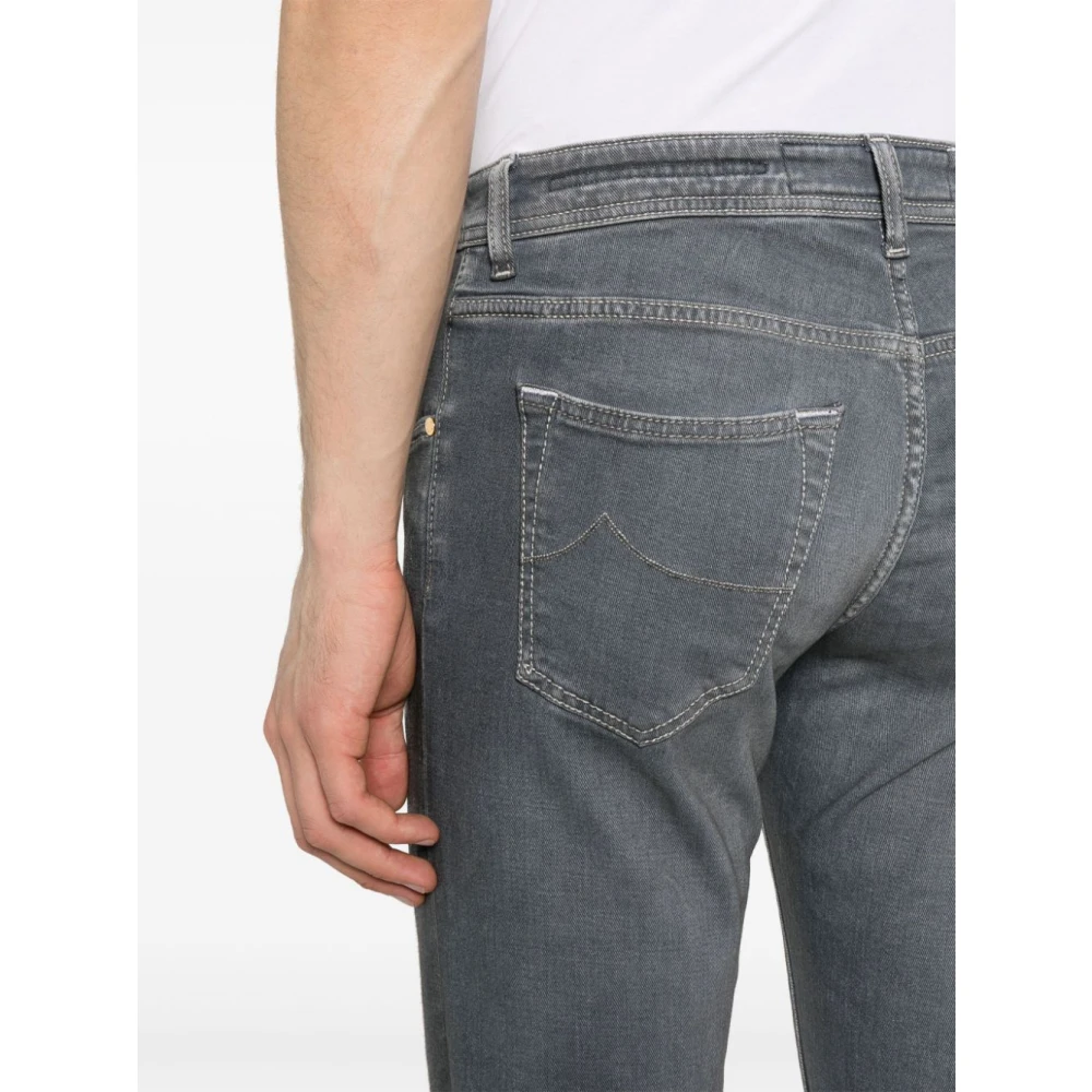 Jacob Cohën Slim Bard Jeans Stretch Katoen Gray Heren