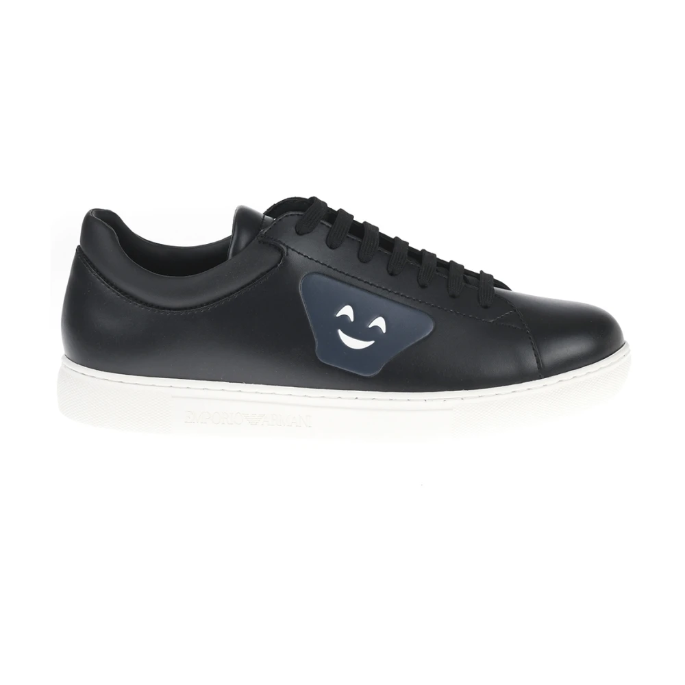 Emporio Armani Men's Black Sneakers, 7 Uk, Trainers