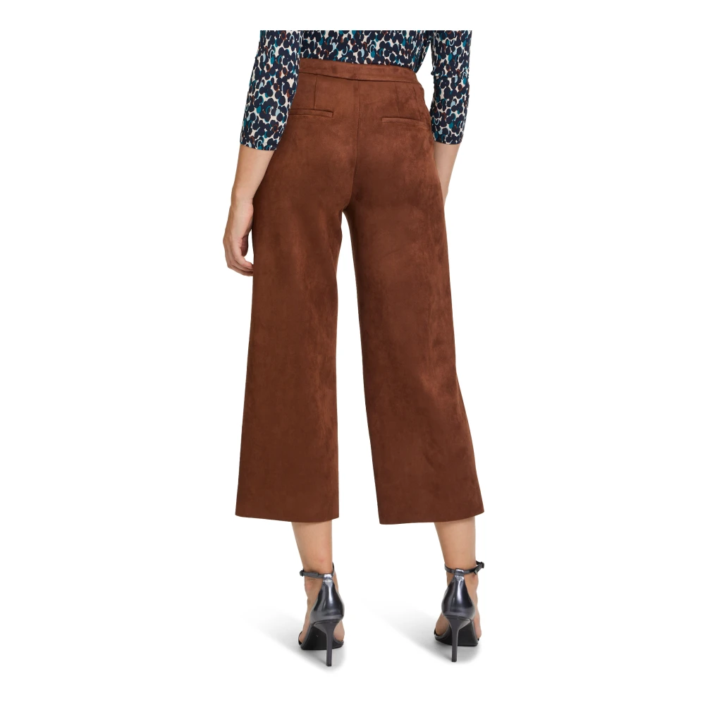 Betty Barclay Culotte van imitatieleer met Zakken Brown Dames